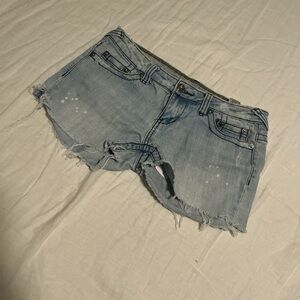 Light Blue Denim Women Shorts